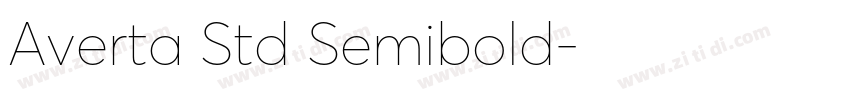 Averta Std Semibold字体转换 Averta Std Semibold字体转换